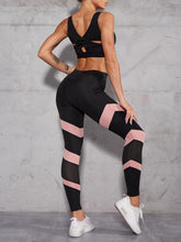 Load image into Gallery viewer, Mesh Patchwork High Waist Yoga Pants