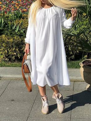 Long Sleeve Casual Long Dress