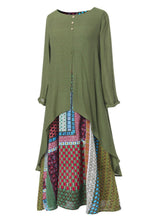 Load image into Gallery viewer, Long Sleeved Casual Printed Dress In Autumn And Winte