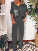 Load image into Gallery viewer, Casual Loose Dandelion Top Pants Set