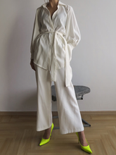 Load image into Gallery viewer, Solid Color Casual Shirt Set
