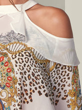Load image into Gallery viewer, Printed Off-shoulder Shirt
