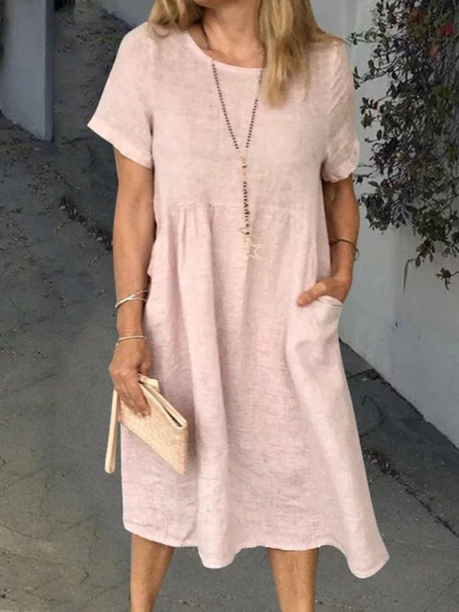 Casual Round Neck Dress