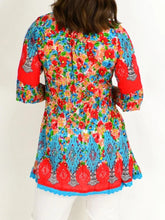 Load image into Gallery viewer, Printed Crew Neck Mid-Length Sleeves Shirt