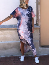 Load image into Gallery viewer, Tie-Dye Short Sleeve Dress