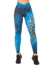 Load image into Gallery viewer, Golden Mandala Print High Waist Raise Fitness Yoga Tights