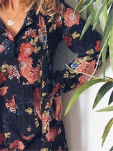 Load image into Gallery viewer, Bohemian Casual Loose Floral Long Dress