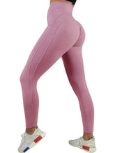 Load image into Gallery viewer, Sexy Solid Color Tight Hip Yoga Pants