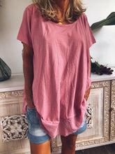 Load image into Gallery viewer, Solid Color Short Sleeve T-Shirt