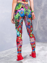 Load image into Gallery viewer, Sexy Psychedelic Printed Tight Hip Yoga Pants