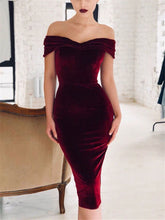 Load image into Gallery viewer, Fashion sexy strapless party dress dress