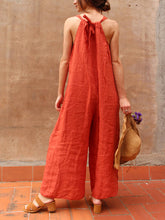 Load image into Gallery viewer, Open Shoulder Wide Leg Jumpsuit