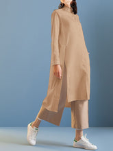 Load image into Gallery viewer, Long-Sleeved Long Loose Shirt With Loose Trousers Women&#39;S Suit