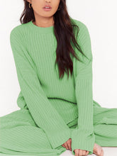 Load image into Gallery viewer, Knitted Loose Two-piece Suit