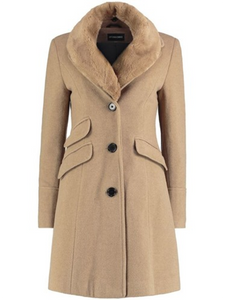 Solid Color Warm Woolen Coat