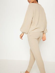 Stylish Loose Casual Daily Knitted Suit