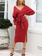 Load image into Gallery viewer, Autumn and Winter Long Sweater Dress