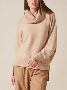 High Collar Loose Bottoming Knit Sweater