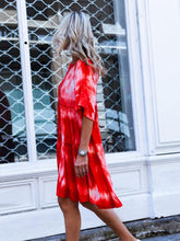 Load image into Gallery viewer, Mid Sleeve Printed Loose Dress