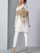 Load image into Gallery viewer, Printed Off-shoulder Shirt