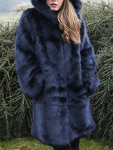 Load image into Gallery viewer, Plus Size Thick Lamb Coat Casual Faux Fur Outerwear