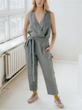 Load image into Gallery viewer, Casual Fashion Cotton Linen Sleeveless Jumpsuits
