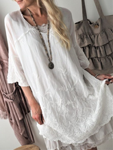 Load image into Gallery viewer, Cotton and Linen Casual Lace Dress