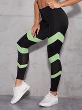 Load image into Gallery viewer, Mesh Patchwork High Waist Yoga Pants