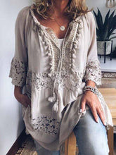 Load image into Gallery viewer, Bohemian Cotton and Linen Dress