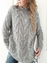 Load image into Gallery viewer, Twisted High Collar Warm Sweater