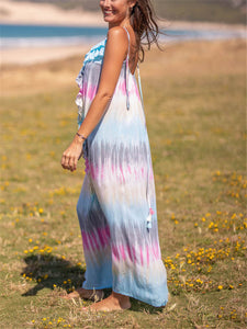 Romantic Bohemian Casual Loose Tie Dye Dress