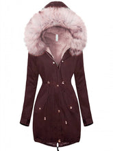 Load image into Gallery viewer, Hooded Plus Velvet Padded Coat