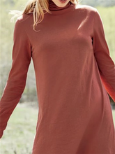 Load image into Gallery viewer, Casual Basic Daily Turtleneck Long Sleeve Top