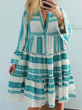 Load image into Gallery viewer, Vacation V-neck Boho Print Dress