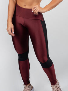Women Color Block Yoga Leggings Hollow out Sport Leggings