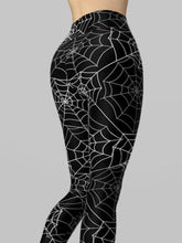 Load image into Gallery viewer, Spider Web Printed Fitness Yoga Track Pants