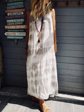 Load image into Gallery viewer, V-Neck Sleeveless Casual Dress