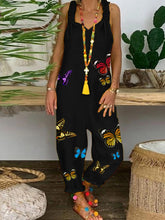 Load image into Gallery viewer, Romantic Rural Butterfly Loose Casual Jumpsuit