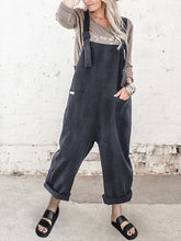 Load image into Gallery viewer, Cotton and Linen Casual Overalls