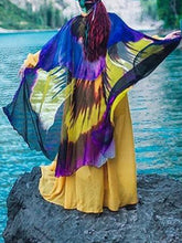 Load image into Gallery viewer, Flowing Cloak Cape With Retro Full Flower Print