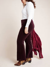 Load image into Gallery viewer, Plus Size High-Rise Bootcut Corduroy Pants