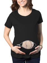 Load image into Gallery viewer, Short-Sleeved Mid-Length Fun Funny Baby Maternity Tops