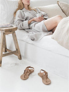 Linen Bath Robe In Various Dressing Gown Perfect Gift For Woman