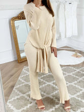 Load image into Gallery viewer, Crew Neck Long Sleeve Plain Knitted Suits