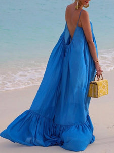 Bohemian Elegant Vacation Beach Loose Maxi Dress