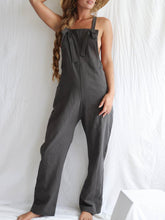 Load image into Gallery viewer, Linen Overalls Casual Jumpsuit with Pocket