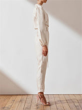 Load image into Gallery viewer, Simple Solid Color Collar Pocket Jumpsuits