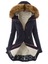 Load image into Gallery viewer, Hooded Pocket Padded Warm Coat