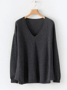 Casual Solid Plus Size Sweaters