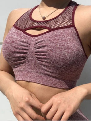 Sexy Gather Yoga Cutout Fitness Bra